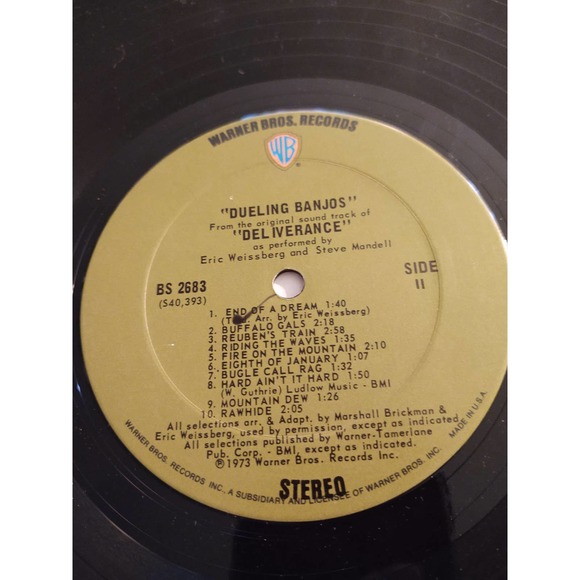 Dueling Banjos Record LP Deliverance Original Movie Soundtrack 1972 BS 2683 - Picture 8 of 8